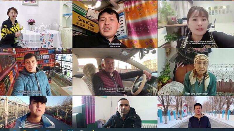 中国制作的少数民族赞美新疆的部分小视频(视频截图)
